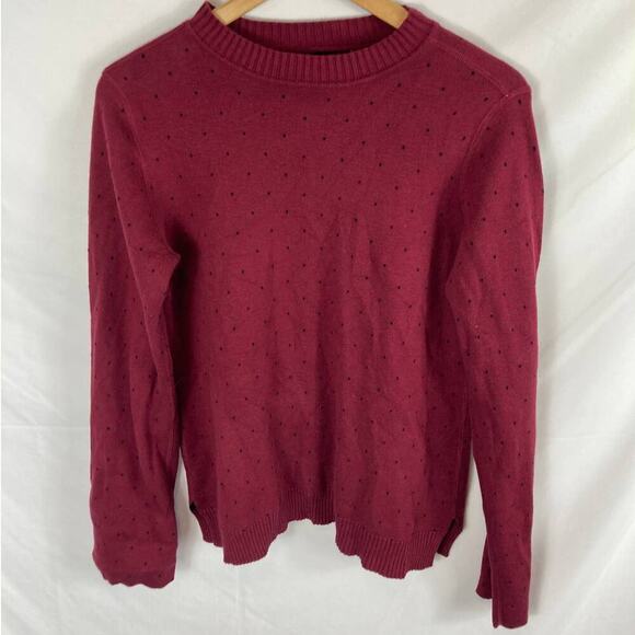 Michael Stars Reversible Dot Cotton Blend Sweater size Medium - Picture 1 of 5